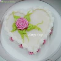 簡約玫瑰蛋糕造型手工皂