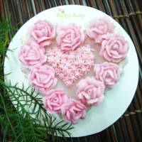 甜心玫瑰蛋糕造型手工皂